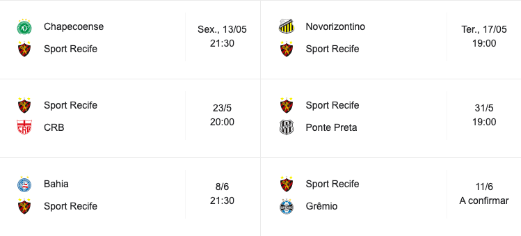 Série B: como foram os últimos jogos entre Sport e Ponte Preta?